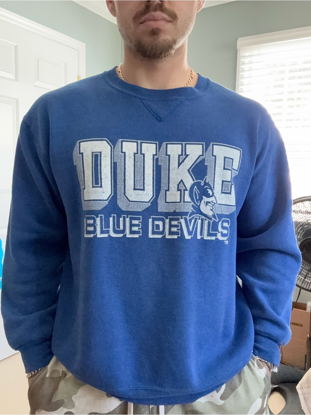 Russell Athletic Duke Blue Devils Crewneck Sweatshirt - Blue